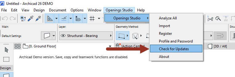 Archicad check for updates