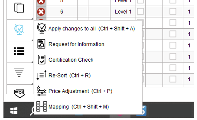 Keyboard shortcuts