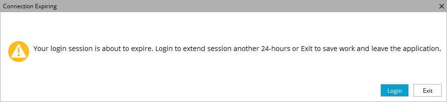 Message de session de connexion expirée