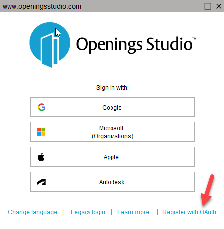 Register with Oauth