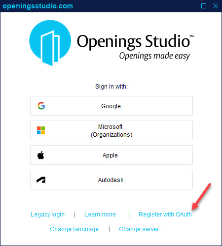 Register with OAuth
