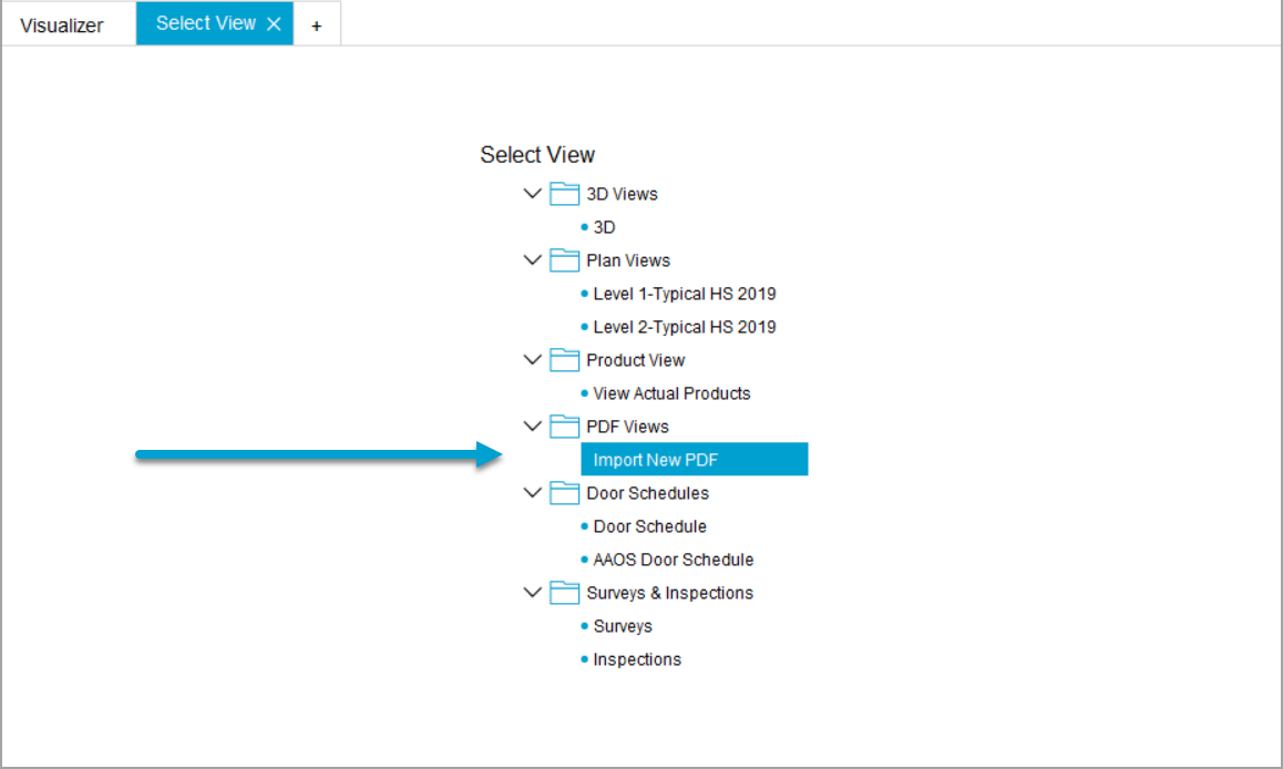 select PDF import