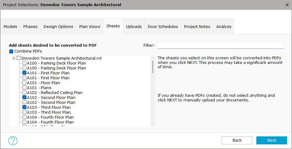 Plan Views tab