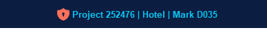 Screenshot of shield icon in the top project bar.