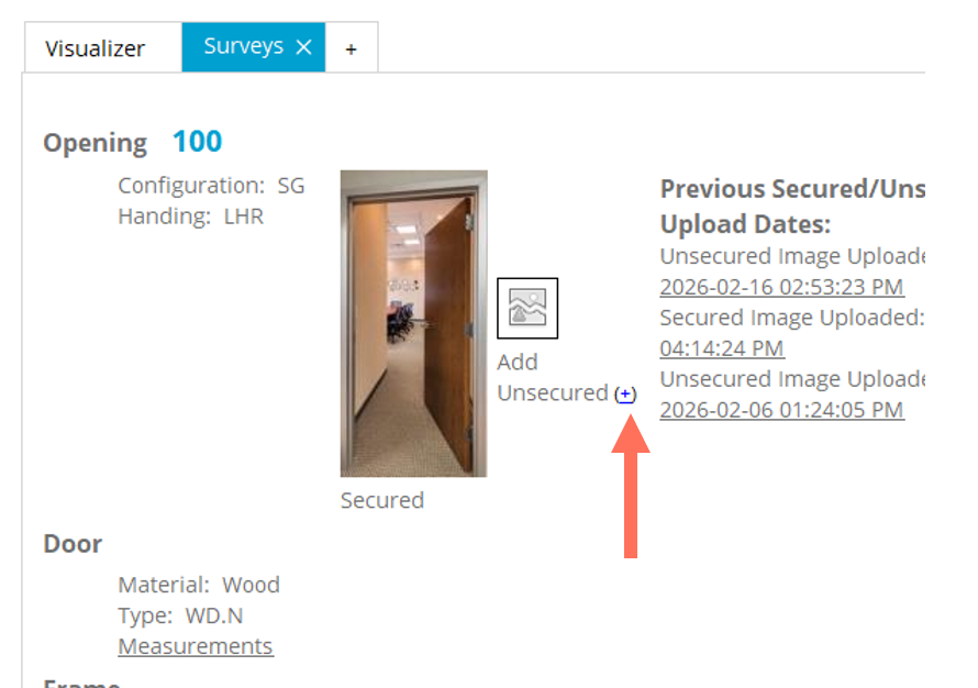 Upload images in Visualizer screen