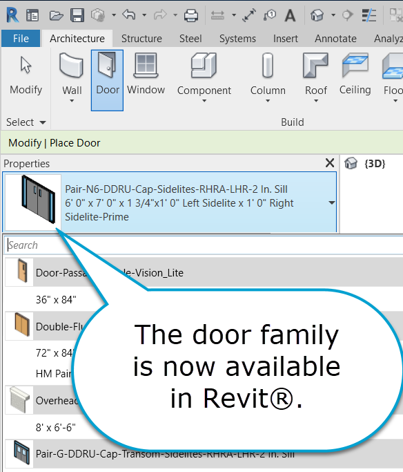 Open-Door - Digitteck - Plugins and Add-ons for Revit