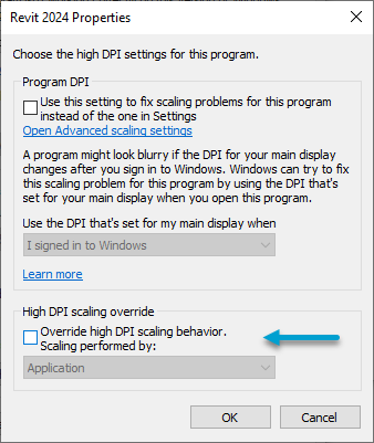 Why is my analyze wizard squished with Openings Studio? High DPI Scaling Override